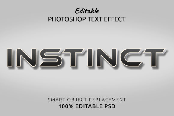Download Instinct Photoshop Editable Text Effect - Editable text Collection