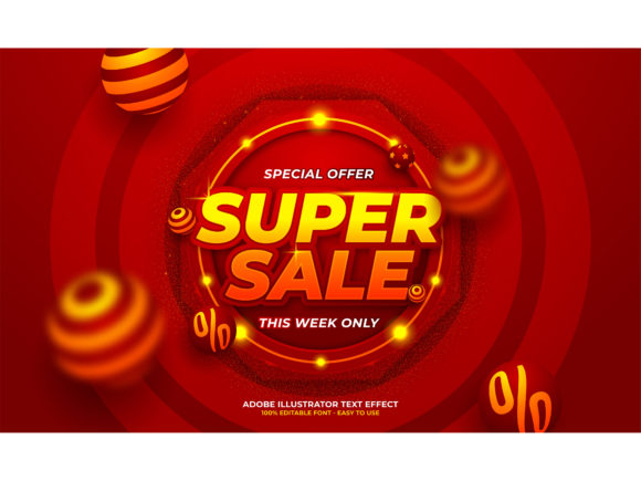 Download Super Sale Editable Text Effect - Editable text Collection