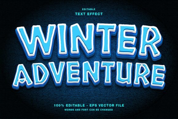 Download Winter Adventure Editable Text Effect - Editable text Collection