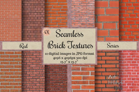 Download 12 Seamless Red Brick Texture, Tile Wall - Brick Collection