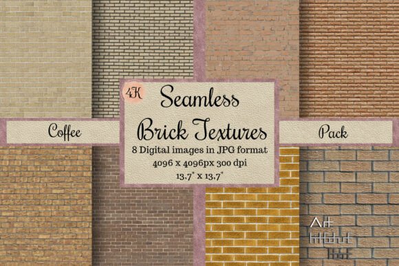 Download Seamless Coffee Color Brick Textures 4k - Premium Resources