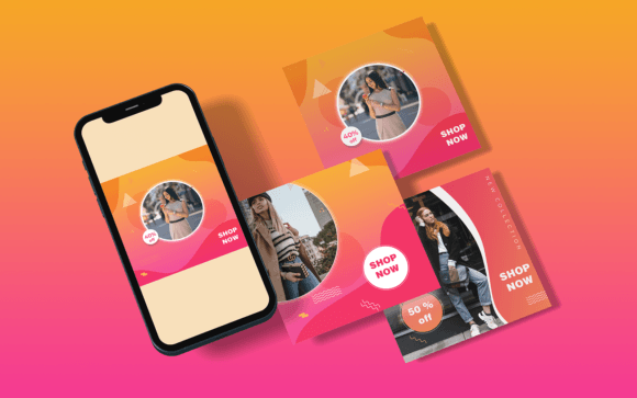 Download Social Media Templates-Shopping-030-22 - Social media templates Collection