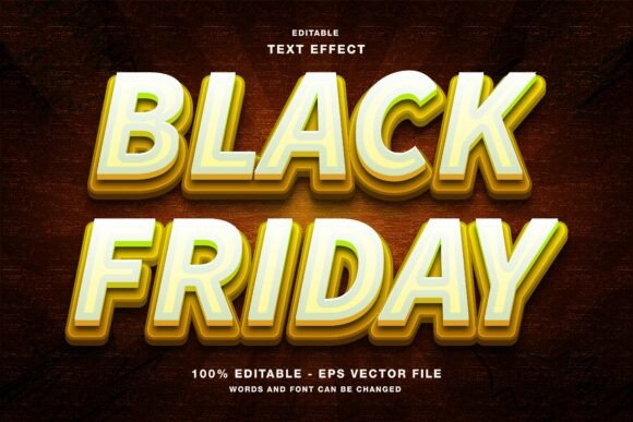Download Black Friday 3D Editable Text Effect - Editable text Collection