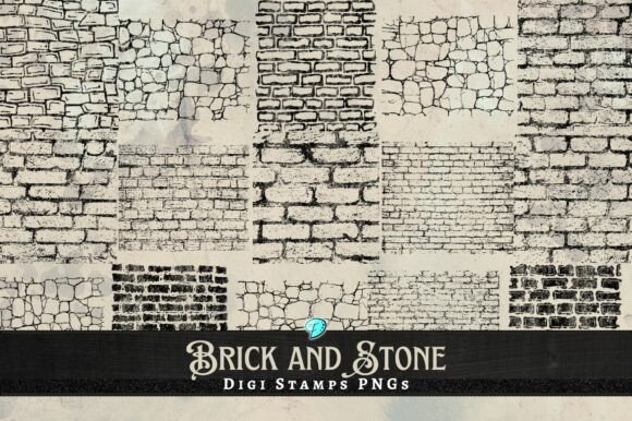 Download Brick and Stone Digi Stamps Overlay - Brick Collection