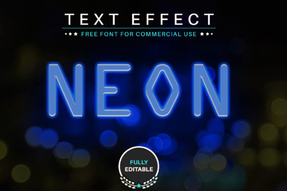 Download Neon Editable Text Effect - Editable text Collection
